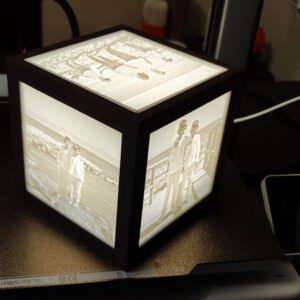 Box Litofanía 120×120 — 5 fotos personalizadas